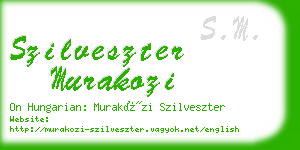 szilveszter murakozi business card